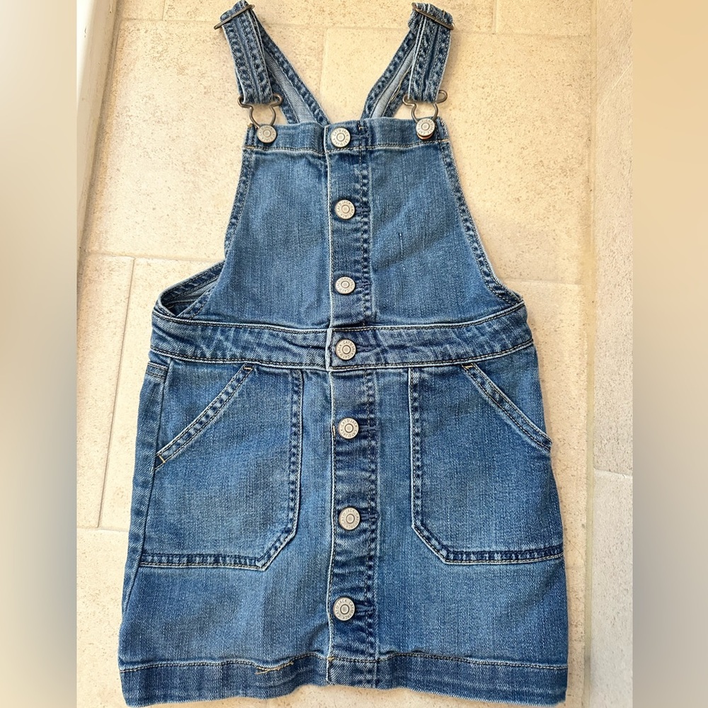 Girls Jean overall dress